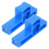 6Pcs Durable Plastic Wire Clay Cutters Blue for Ceramic Sculpting DIY 2