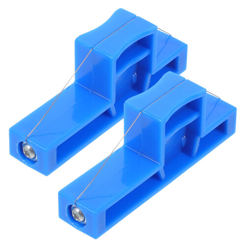 6Pcs Durable Plastic Wire Clay Cutters Blue for Ceramic Sculpting DIY 1