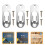 5Sets Durable Picture Frame Hanging Kit Metal Hooks for Artwork Frames 11