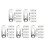 5Sets Durable Picture Frame Hanging Kit Metal Hooks for Artwork Frames 9