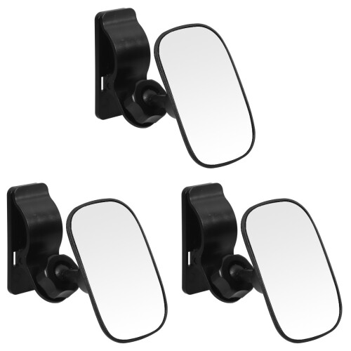 3Pcs Backseat Mirror for Baby Car Rear Facing Black Install 2