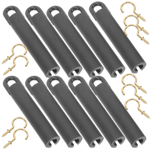 50Sets Durable Black Cue Holder Pool Cue Storage Plastic Metal 2