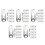 5Sets Durable Picture Frame Hanging Kit Metal Hooks for Artwork Frames 7