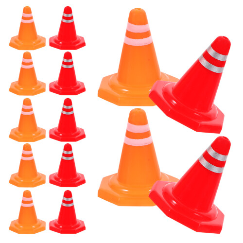 150Pcs Mini Road Sign Toys Durable PP Material for Learning Play