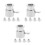 15Pcs Silver Bbq Fork Limit Covers Durable Grill Stop Sleeves for Bbq 10