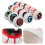 84Pcs Realistic Halloween Eyeballs Half-Round Plastic for Spooky Decor 9