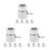 15Pcs Silver Bbq Fork Limit Covers Durable Grill Stop Sleeves for Bbq 4