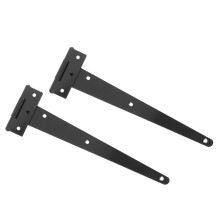 Black Rustproof Iron T Shape Hinges Heavy Duty Gate Door Use