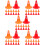 150Pcs Mini Road Sign Toys Durable PP Material for Learning Play 9