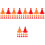 150Pcs Mini Road Sign Toys Durable PP Material for Learning Play 5