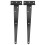 Black Rustproof Iron T Shape Hinges Heavy Duty Gate Door Use 4