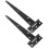 Black Rustproof Iron T Shape Hinges Heavy Duty Gate Door Use 5