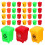 80Pcs Plastic Mini Waste Bins Color Sorting Toy Garbage Cans for Kids 1