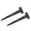 Black Rustproof Iron T Shape Hinges Heavy Duty Gate Door Use 7