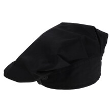 Black Cotton Scrub Cap Unisex Adjustable Nurse and Doctor Work Hat