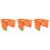 3Pcs Hard Hat Accessories Orange Mesh Sun Visor Full Brim Shield 5
