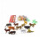 72Pcs Simulation Animal Figures Assorted Color Durable Plastic Toys 1