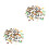 72Pcs Simulation Animal Figures Assorted Color Durable Plastic Toys 4