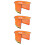 3Pcs Hard Hat Accessories Orange Mesh Sun Visor Full Brim Shield 9