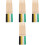 16Pairs Lightweight Wooden Drum Sticks Multi Color Drum Practice Kit 5