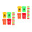 80Pcs Plastic Mini Waste Bins Color Sorting Toy Garbage Cans for Kids 4