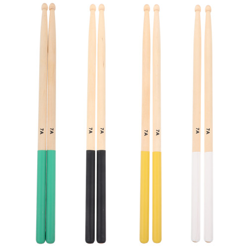 16Pairs Lightweight Wooden Drum Sticks Multi Color Drum Practice Kit 2