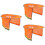 3Pcs Hard Hat Accessories Orange Mesh Sun Visor Full Brim Shield 7