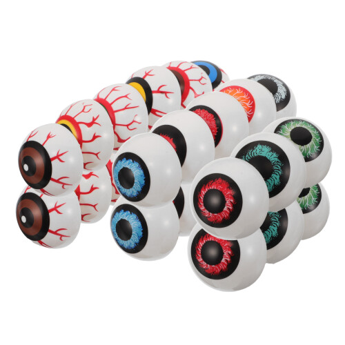 84Pcs Realistic Halloween Eyeballs Half-Round Plastic for Spooky Decor 1