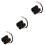 3Pcs Motorcycle Voltage Regulator Stabilizer Kit Durable Black Plastic 7