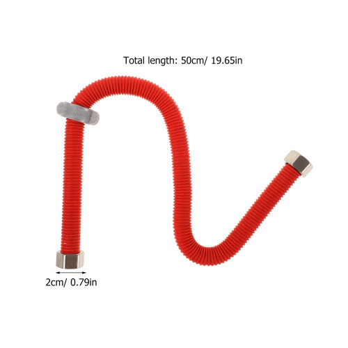 Rvs Waterleiding Waterverwarming Rood PVC Connector 2