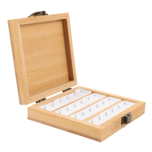 2St Draagbare Palet Bamboe Mini Palette Voor Thuis En