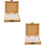 2St Draagbare Palet Bamboe Mini Palette Voor Thuis En 7
