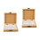 2St Draagbare Palet Bamboe Mini Palette Voor Thuis En 5