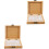 2St Draagbare Palet Bamboe Mini Palette Voor Thuis En 4