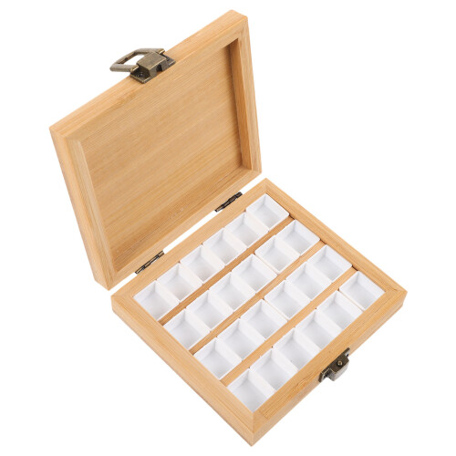 2St Draagbare Palet Bamboe Mini Palette Voor Thuis En 1