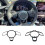 For  A4 B9 Gloss Black Car Steering Wheel Button Frame Steering Wheel Assembly Accessories 4
