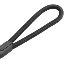 Robuste Nylon corde de collier pour animaux de compagnie Formation de glissement chien Conduite de marche Avec Chaine P 1cm noir