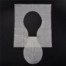 100 pcs / paquet tapis de couverture de siege de toilette jetable, tampon de papier hygienique etanche pour voyager / , accessoires de salle de