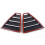 Rear Quarter Side Window Louvers Vent Cover Trim Panel Window Blinds Triangular for   2017 2018 2019 5