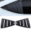 Rear Quarter Side Window Louvers Vent Cover Trim Panel Window Blinds Triangular for   2017 2018 2019 2