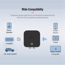 -Adapter, NFC -Ontvanger 5.0 -Zender Ingebouwde Ruisonderdrukking HIFI-Geluidskwaliteit voor Telefoon