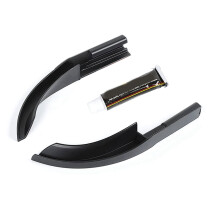 Upgraded Version Rain Gutter Extensions, Rain Diverter, for 18-21 JL JLU Gladiator JT, Black