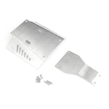 Placa de Deslizamiento de ProteccióN de Armadura de Chasis de Acero Inoxidable de Metal para CC-01 CC01 1/10 RC Piezas de ActualizacióN de