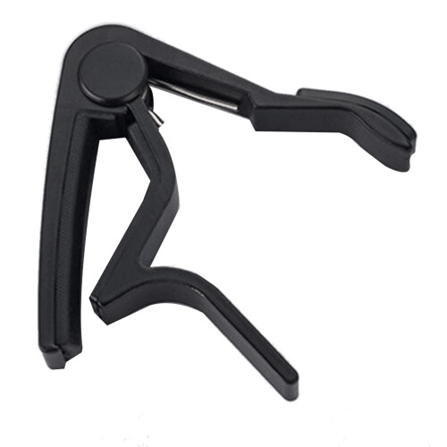 Akustisk/Elektrisk/Klassisk Aluminiumlegering Gitarr Capo Quick Change Key Clamp, Svart