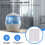 50 Pcs Car Humidifier Sticks Cotton Filter Refill Sticks Filter Replacement Wicks for Portable Ultrasonic Aroma Diffuser 6