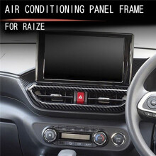 Carbon Fiber Car Interior Dashboard Center Console Air Vent A/C Outlet Frame Cover Trim for Raize/GR 2020-2022