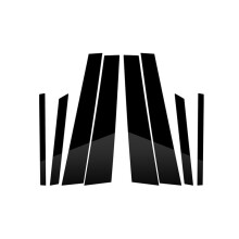 Car Pillars Trim Sticker Decals Driver Passenger Side Front Outer Door Molding for - X6 E71 2009-2014 Accessories