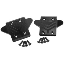 Metal Front and Rear Chassis Armor Protective Cover Skid Plate Set for ARRMA 1/8 KRATON 6S RC Car Upgrades Parts,Black