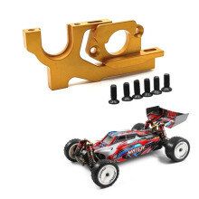 Metal Adjustable Motor Mount for 104072 104001 104002 1/10 RC Car Upgrades Parts Accessories,Yellow