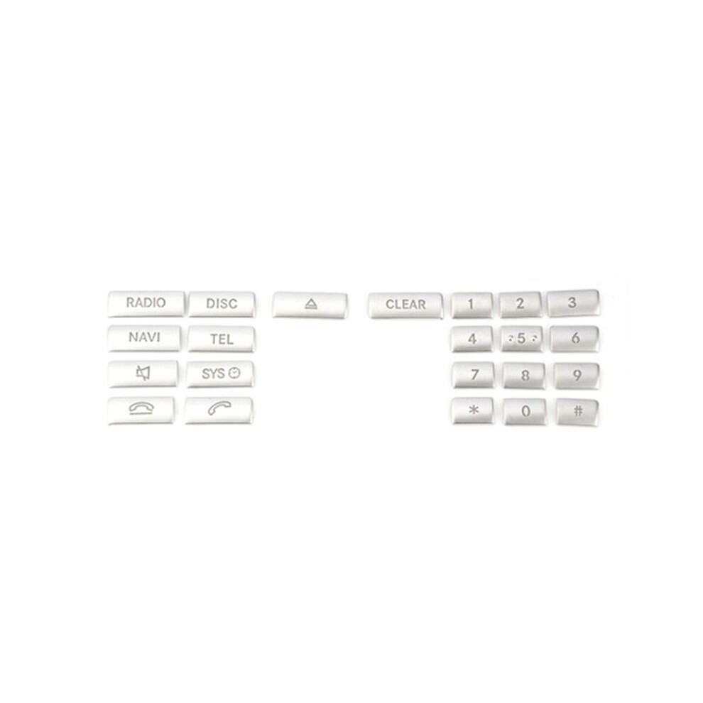 Car Center Console Multimedia Cd Panel Button Sticker Trim For A B Class W176 W246 Cla C117 Gla X156 Silver 6132286730723
